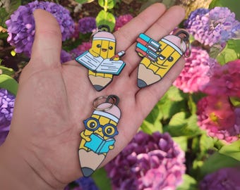 Keychain cute colorful pens - gift from teacher school enrollment - farewell gift kindergarten - back to school party favor