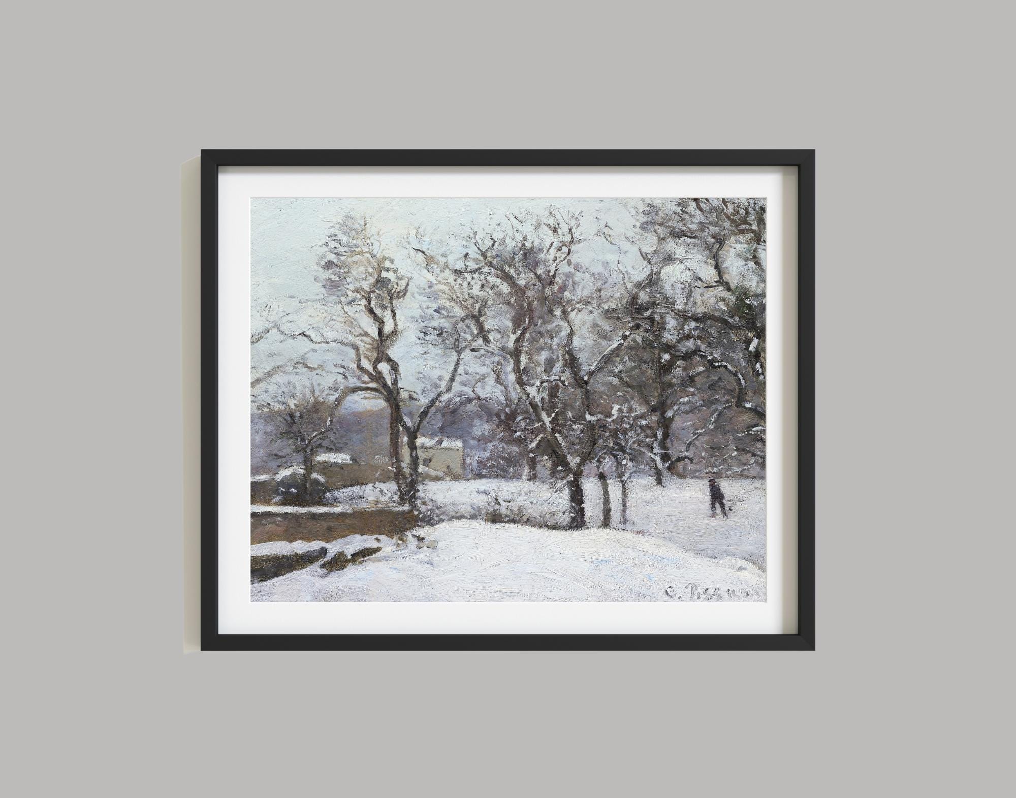 冬景色 風景 ピサロ 絵画 ピサロが描く冬の風景