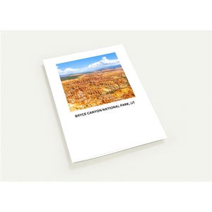Parque Nacional Bryce Canyon/ Pacote com 10 cartões de felicitações em branco (EUA e Canadá)