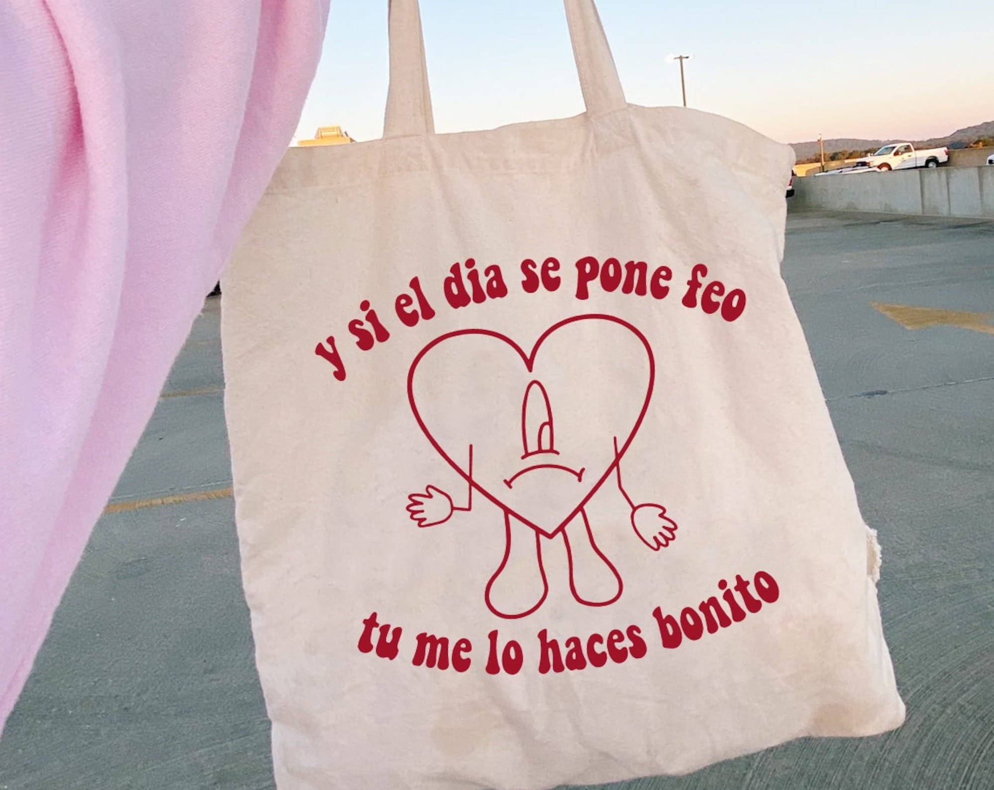 Bolsa De Tela Bad Bunny Canvas Tote Bag, Me Fui De Vacaciones Tote Bag, Un Verano Sin Ti, Bad Bunny