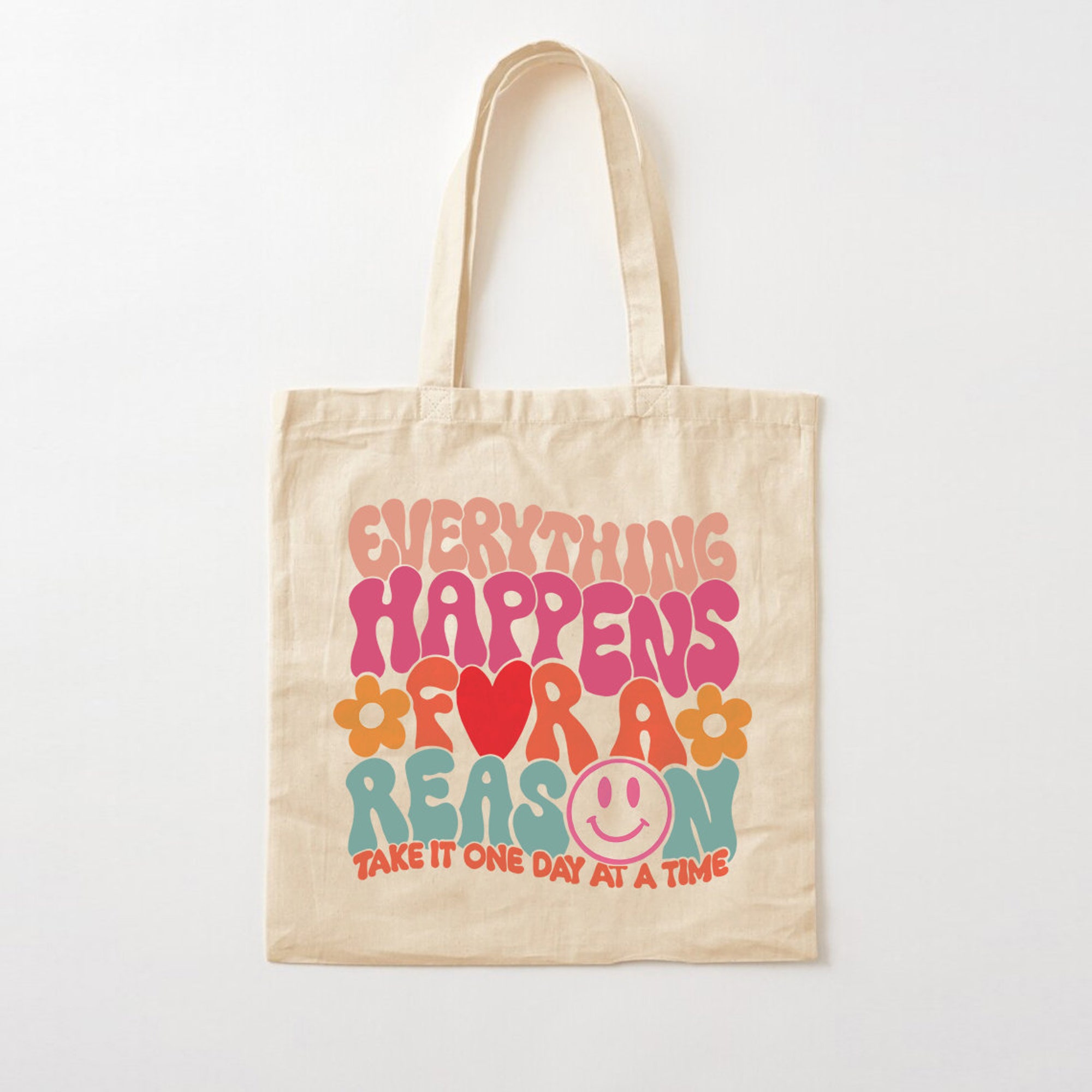 Everything Happens For a Reason Canvas Tote Bag