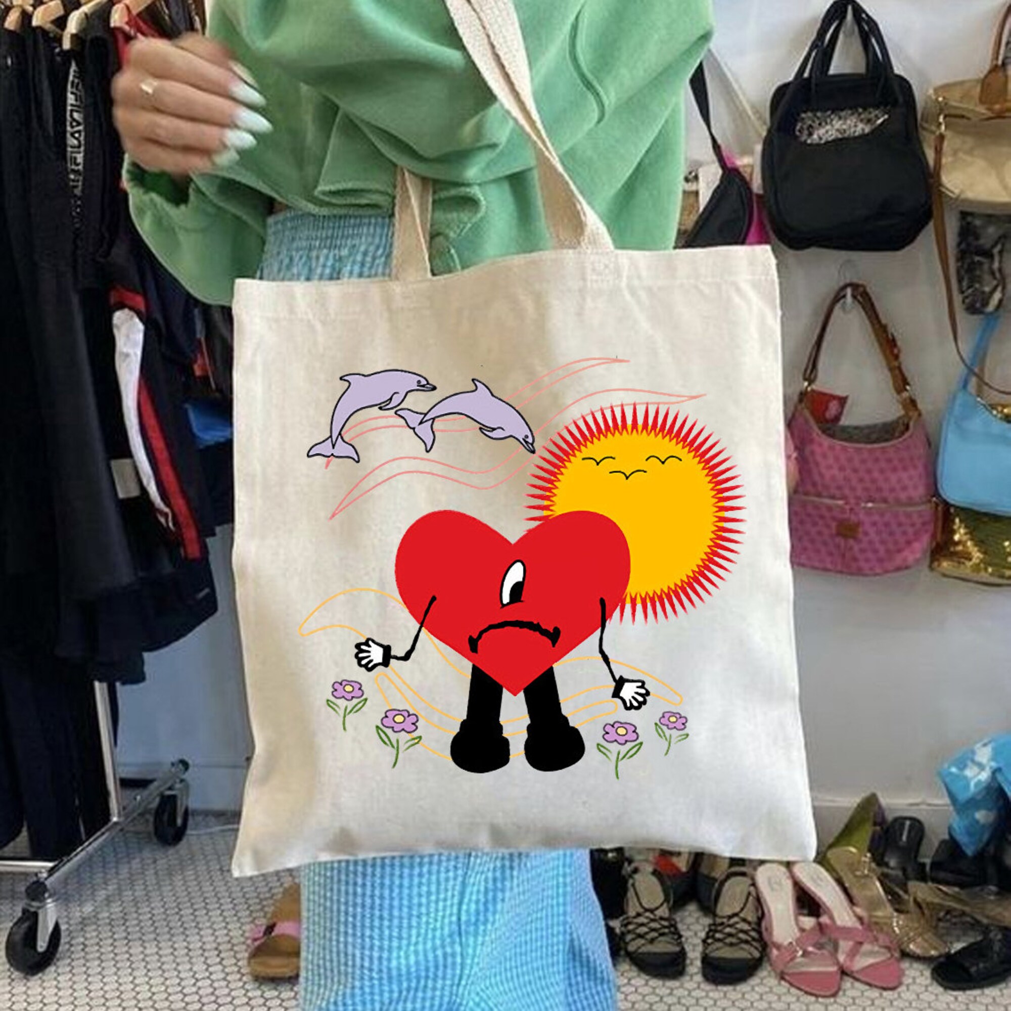 Un Verano Sin Ti Inspired Canvas Tote Bag, Bad Bunny 2022