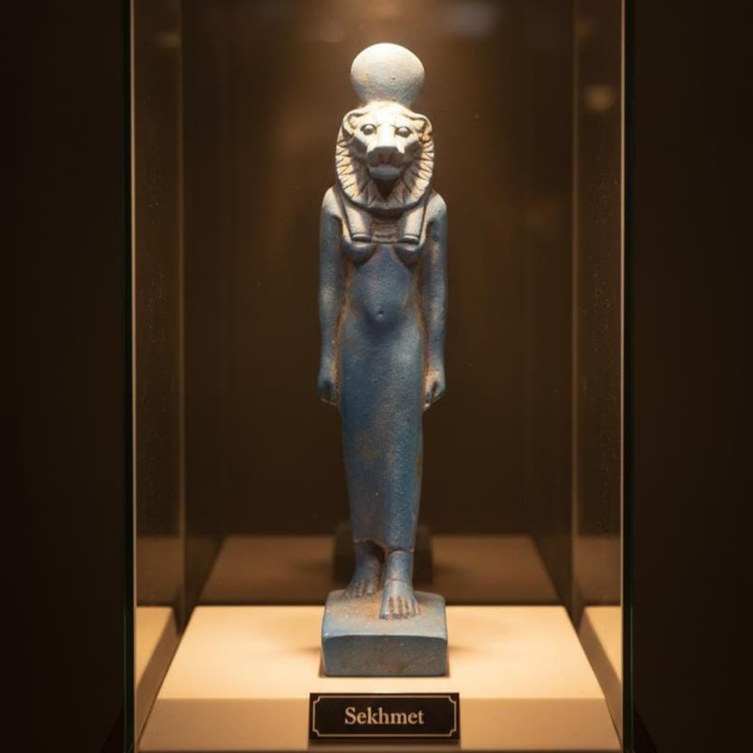 Ancient Egyptian Sekhmet Statue: Lioness Goddess of War, Rare Pharaonic ...