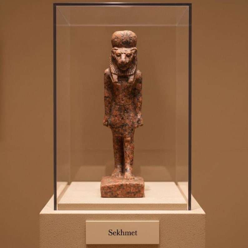 Ancient Egyptian Sekhmet Statue: the Lioness Goddess of Solar Power ...