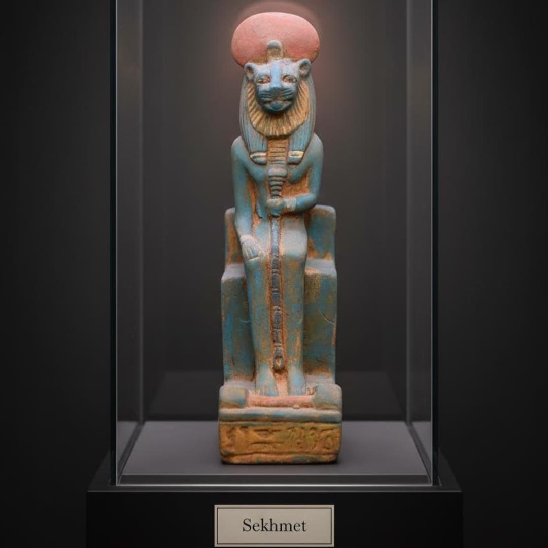 Ancient Egyptian Sekhmet Statue: Lioness Goddess of War, Rare Pharaonic ...