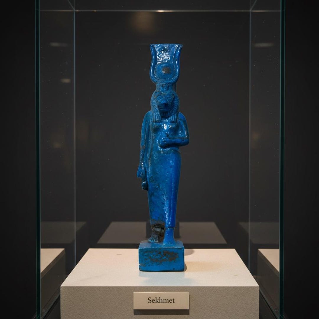 Ancient Egyptian Sekhmet Statue: Lioness Goddess of Power, Rare ...