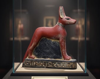 Ancient Egyptian God Anubis Statue Jackal Guardian of the Afterlife Rare Pharaonic Antiquities