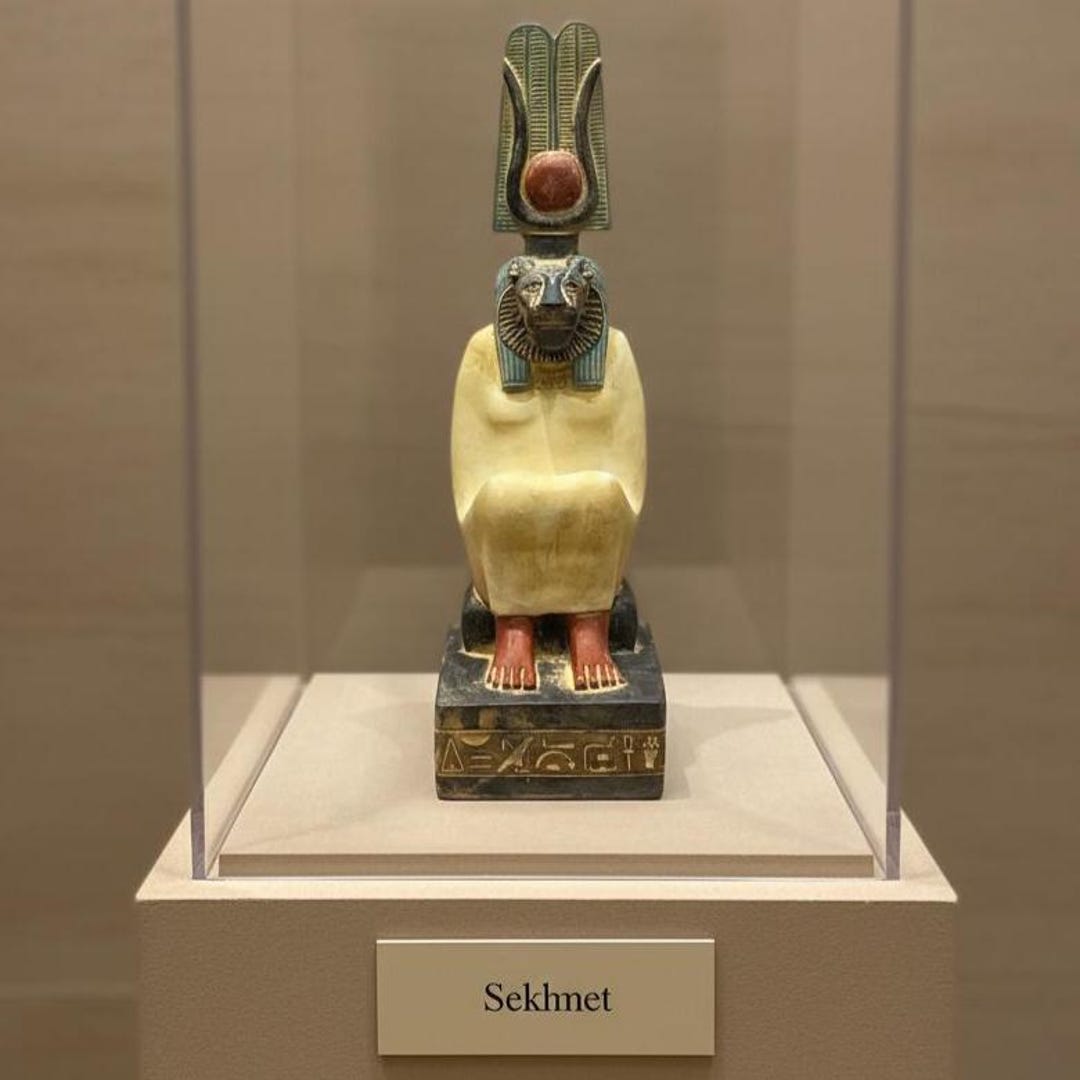 Ancient Egyptian Sekhmet Statue Lioness Goddess of Power Rare Pharaonic ...