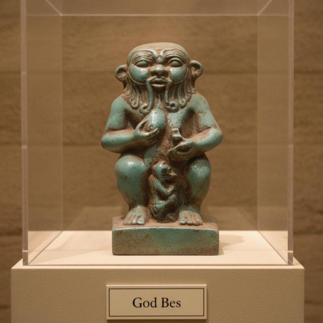 Ancient Egyptian God Bes Statue: Protector of Households, Rare ...
