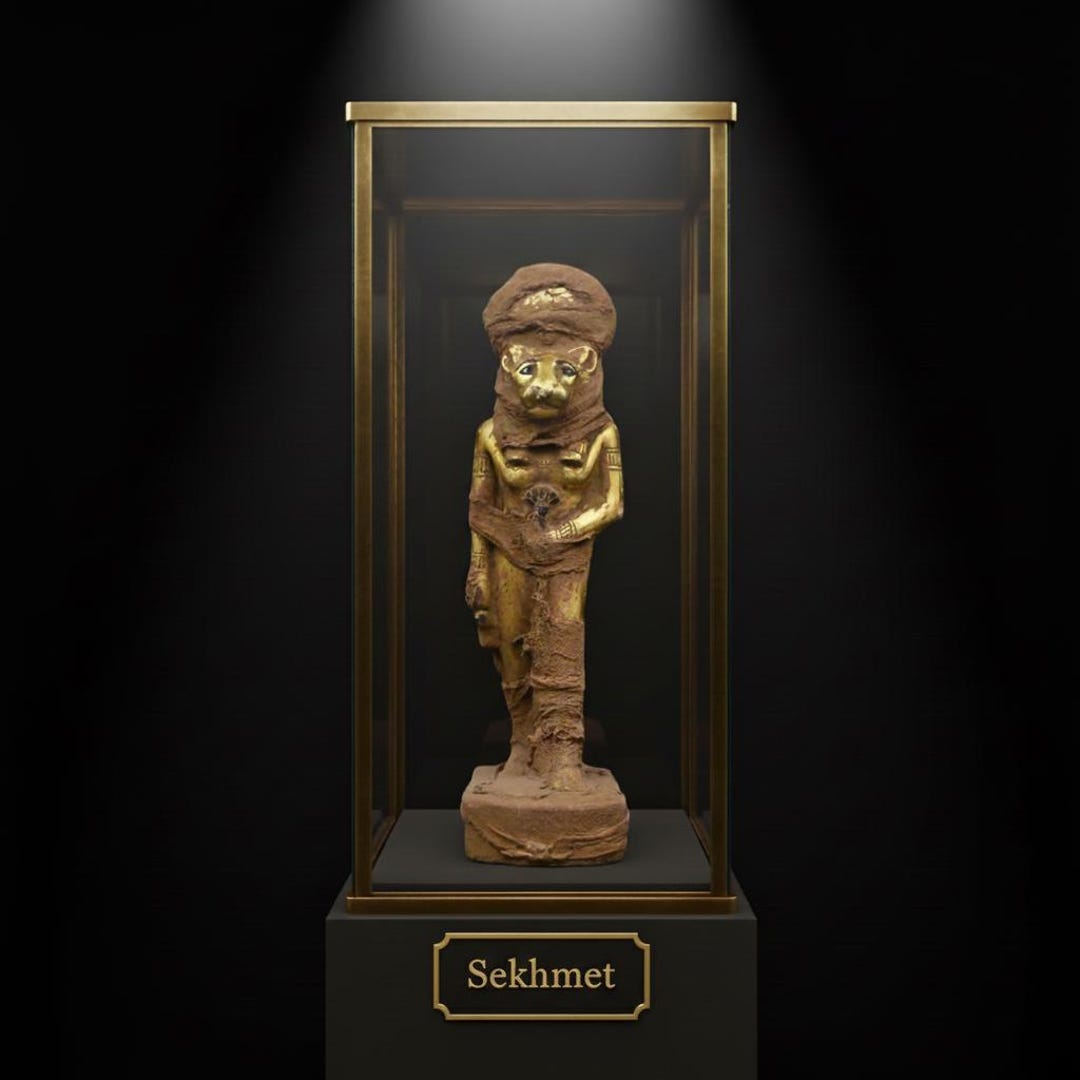Ancient Egyptian Sekhmet Statue: Lioness Goddess of Divine Wrath, Rare ...