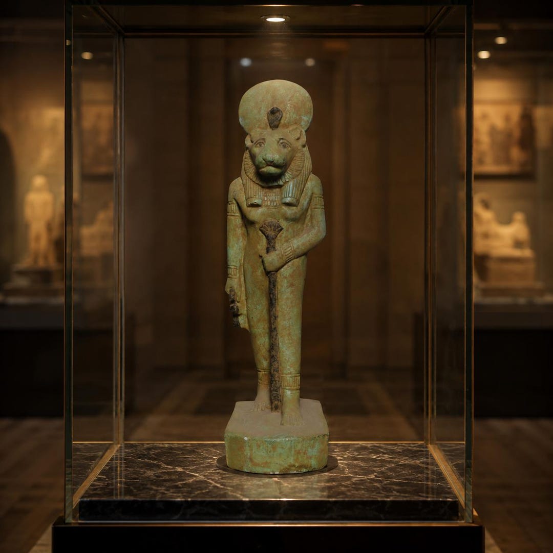 Ancient Egyptian Sekhmet Statue Lioness Goddess Sculpture Rare ...