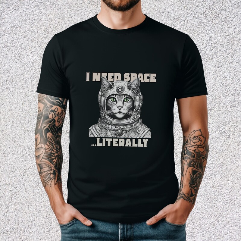 Space Cat Shirt - Etsy