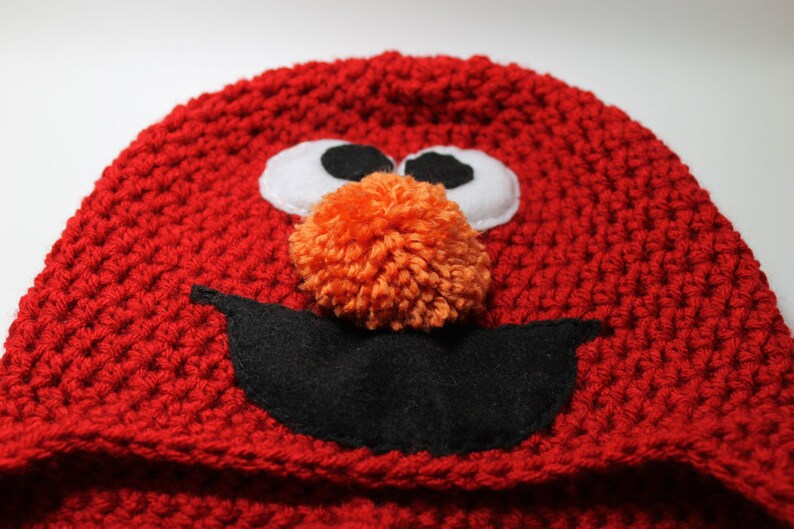 Red Monster Hat Tickle Me Monster Hat Monster Beanie image 1