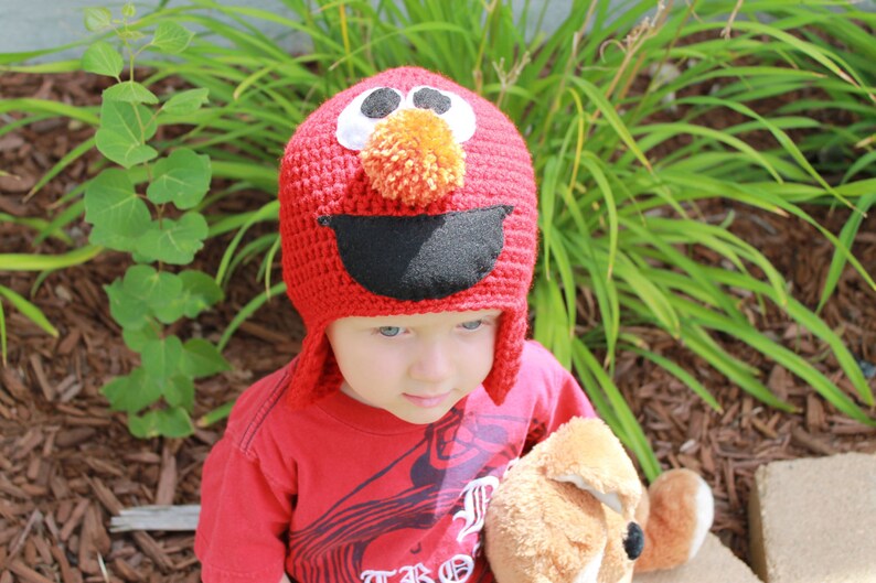 Red Monster Hat Tickle Me Monster Hat Monster Beanie image 2