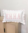 Scallop Edge Personalized Pillowcase