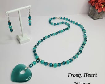 Conjunto de joyas Corazón Escarchado