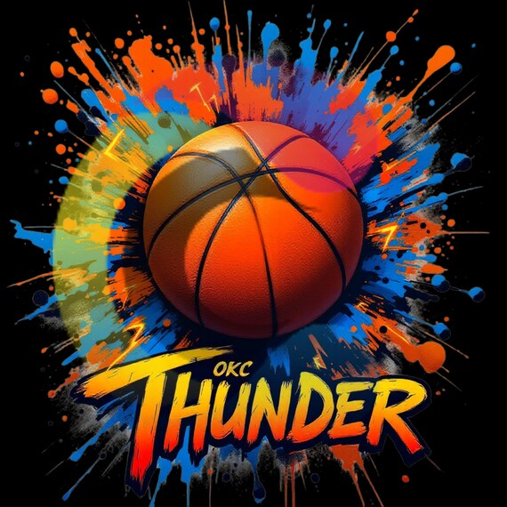 OKC Basketball, PNG, T-shirt, Thunder Basketball, digital download, bundle