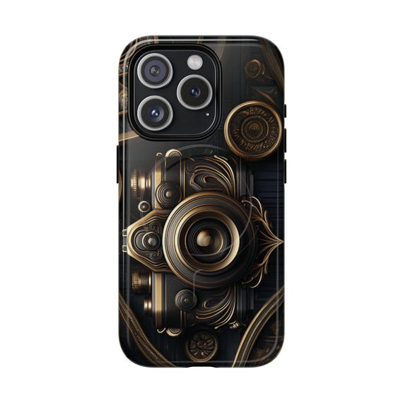 Vintage Camera Iphone Case, Iphone 16 15 14 Pro Max, Shockproof Protective Shell for 16 Pro Max, MagSafe Compatible