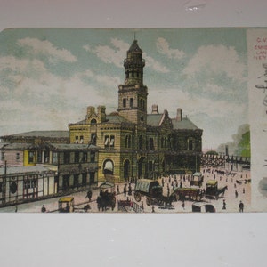 Postkaart Emigrant Landing New York 1906 Historisch gebouw Immigratie ansichtkaart