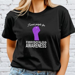 Fibromyalgia Awareness Unisex T-Shirt; Hidden Disability; fatigue survivor; chronic pain top; fibro warrior shirt; fibromyalgia gift