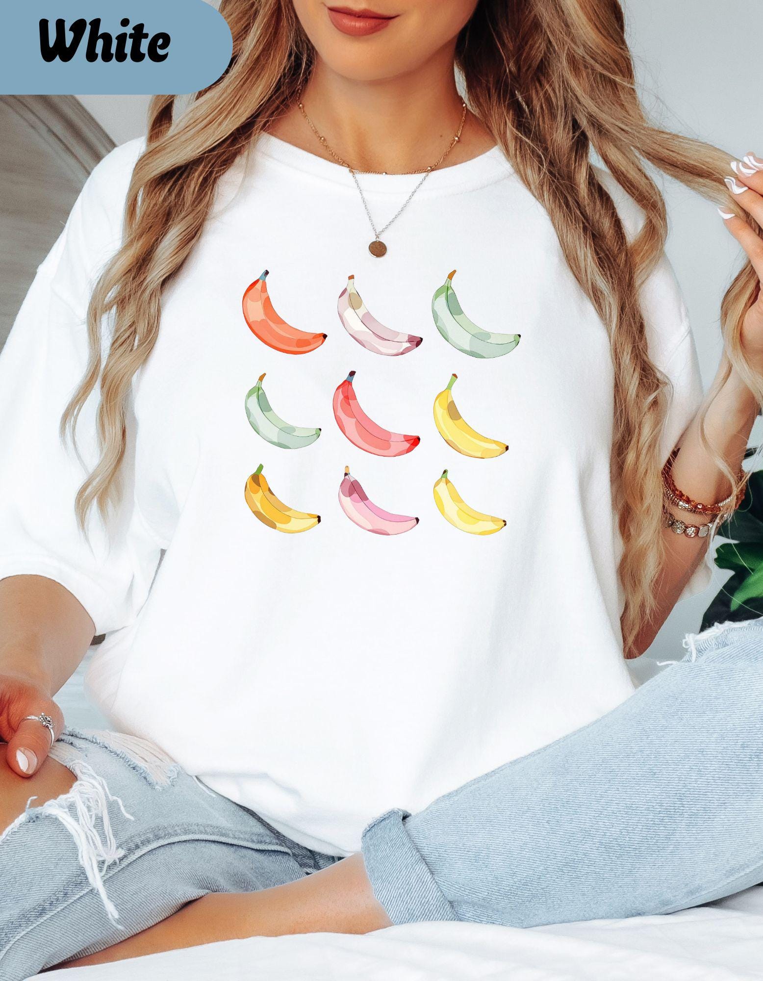 Banana T-shirt; Positive Shirt; Mental Health Shirt; Fruit Tee