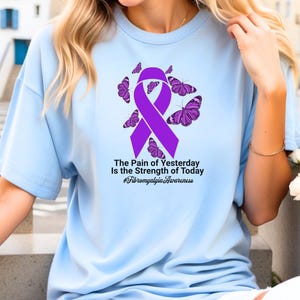 Fibromyalgia Pain of Yesterday Unisex T-Shirt; Hidden Disability; fatigue survivor; chronic pain top; fibro warrior shirt; fibromyalgia gift