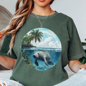 Comfort Colors Manatee Shirt; Deep sea shirt; In My Summer Era;  Meet Me at the Beach; Ocean Inspired Style; Ocean Nature Shirt; Graphic Tee