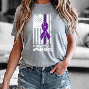 Fibromyalgia Awareness Unisex T-Shirt; Hidden Disability; fatigue survivor; chronic pain top; fibro warrior shirt; fibromyalgia gift
