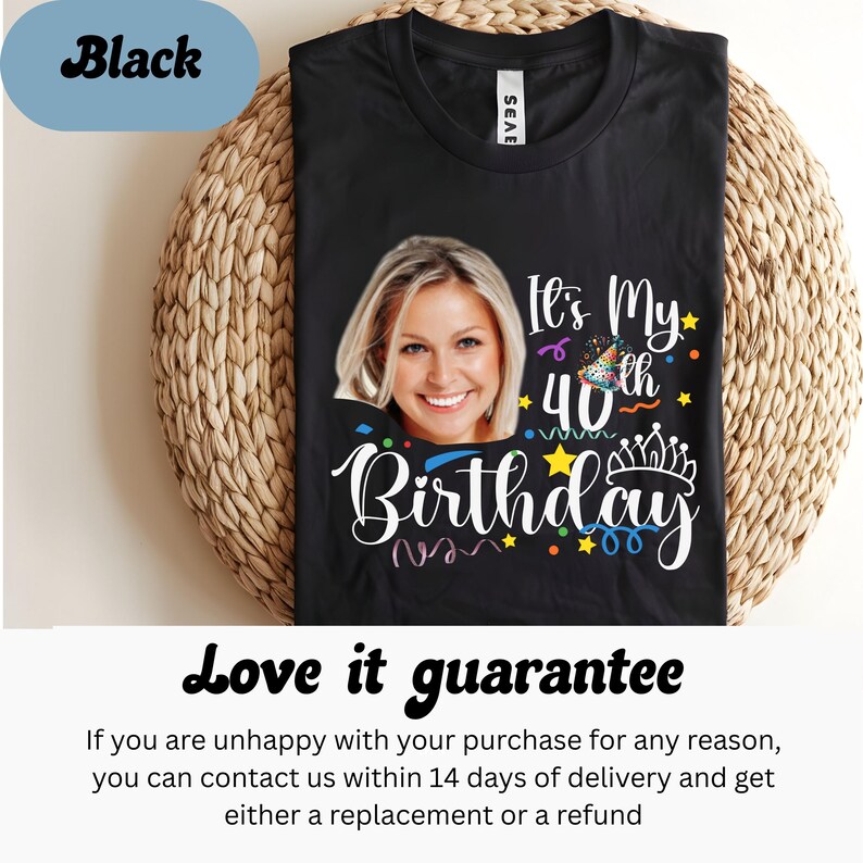Custom Birthday Photo Shirts, Photo Birthday T Shirt, Matching Birthday ...