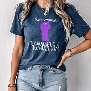 Fibromyalgia Awareness Unisex T-Shirt; Hidden Disability; fatigue survivor; chronic pain top; fibro warrior shirt; fibromyalgia gift