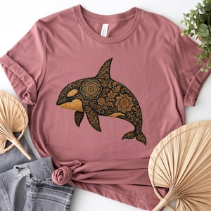 Orca Whale Shirt, Orca Whale Unisex Tee, Minimalist Animal Print, Animal Shirt, Killer Whale Shirt, Orca Shirt, Orca Unisex Tee, Orca Lovers