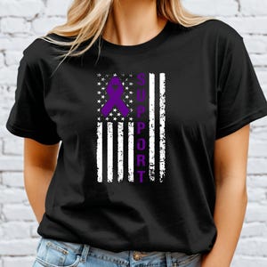 Fibromyalgia Support Patriotic Unisex Shirt; Hidden Disability; fatigue survivor; chronic pain top; fibro warrior shirt; fibromyalgia gift