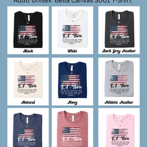 VA Nurse T-Shirt; Patriotic Veterans' Affairs Shirt; Lincoln's Promise; American Flag Shirt; Gift for VA Nurses; Veterans Day Nurse Shirt image 4