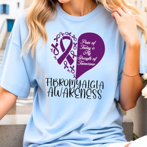 Fibromyalgia Awareness Unisex T-Shirt; Hidden Disability; fatigue survivor; chronic pain top; fibro warrior shirt; fibromyalgia gift