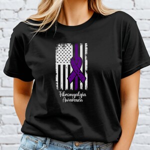 Fibromyalgia Awareness Unisex T-Shirt; Hidden Disability; fatigue survivor; chronic pain top; fibro warrior shirt; fibromyalgia gift