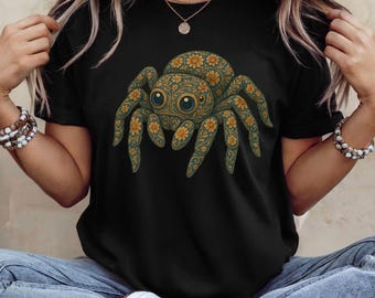 Jumping Spider Unisex T-Shirt; Jumping Spider Shirt; Spider T-Shirt; Spider Shirt; Gift for Jumping Spider Lovers; Spider Lover Shirt