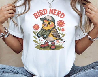 Bird Nerd Shirt, Bird Lover Shirt, Funny Bird Watcher Shirt, Twitcher Shirt, Gift for Bird Nerd, Bird Shirt, Bird Watcher Gift,Bird Nerd Tee
