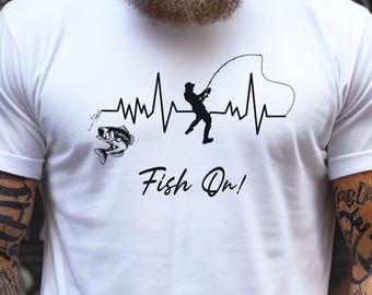 Fish On Fishing Meme Unisex Shirt; Fishing Puns Shirt, Fishing humor, Unique fishing gift for men & woman; quirky fishing shirt, fishing era