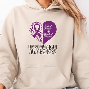 Fibromyalgia Awareness Unisex Shirt, Sweater, & Hoodie; Hidden Disability; fatigue survivor; chronic pain top; Fibro warrior apparel