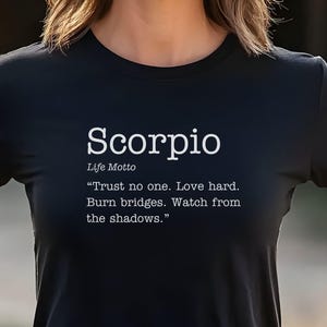 Scorpio Definition Unisex Shirt; Zodiac Shirt, Astrology Shirt, Gift for Scorpio, Horoscopes Shirt, Scorpio Girl Shirt; Scorpio Zodiac