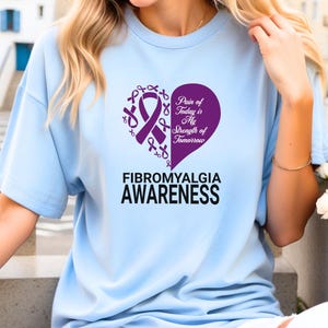Fibromyalgia Awareness Unisex T-Shirt; Hidden Disability; fatigue survivor; chronic pain top; fibro warrior shirt; fibromyalgia gift