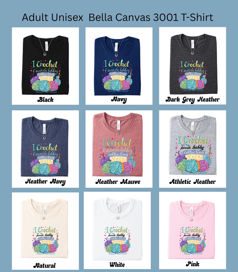 I Crochet But My Favorite Hobby Is Collecting Yarn Shirt, Funny Crochet Shirts, Crocheting Gifts, Yarn Lover Shirt, Gift for Crocheter Mom image 4