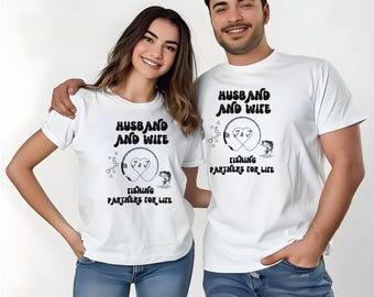 Personalized Fishing Partners Tee, Custom Fishing Partners, Cute Husband and Wife Tee, Gift for Fishing Lovers, Outdoor Adventure Apparel