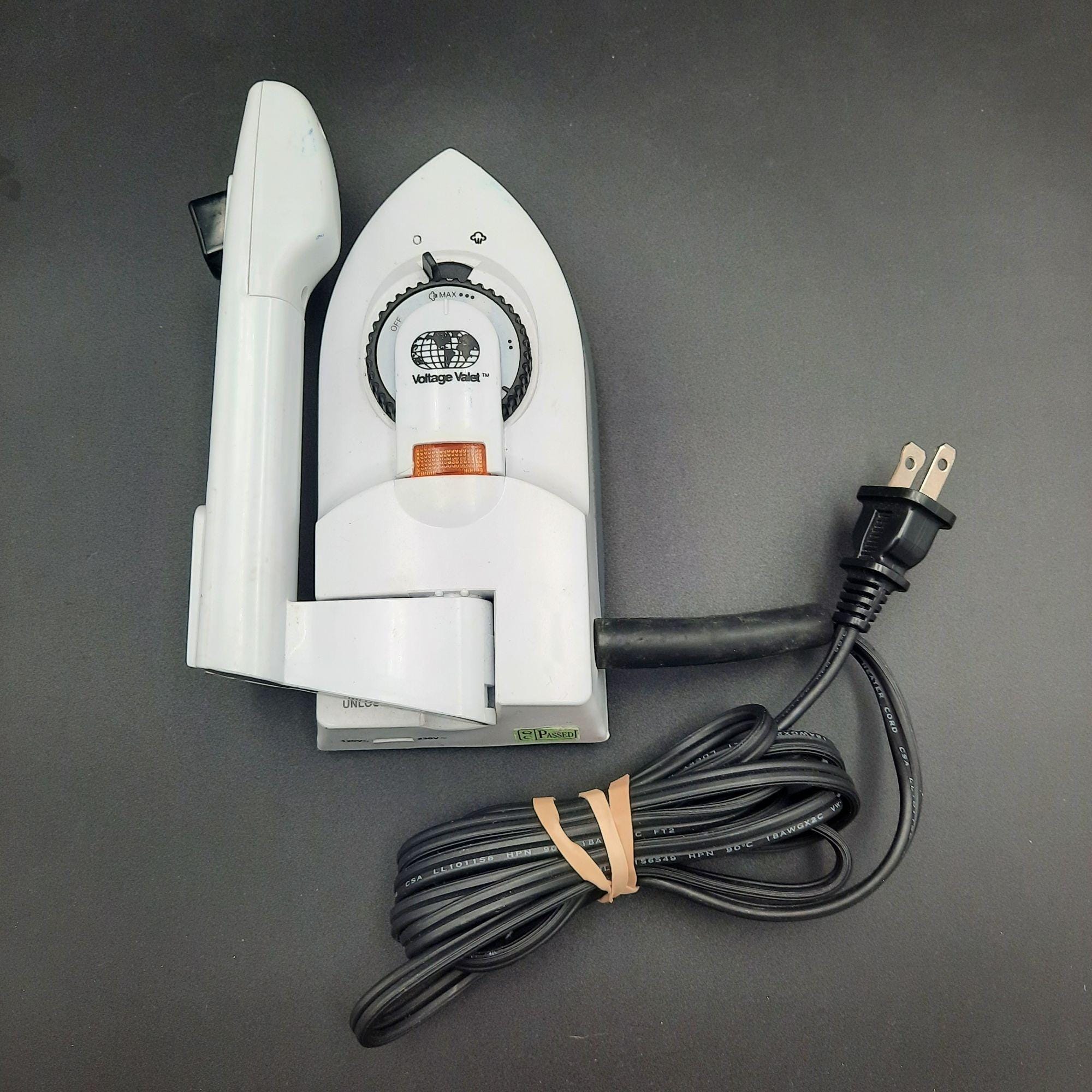 Vintage Voltage Valet Model SS2 Travel Iron 120V/230V Folding