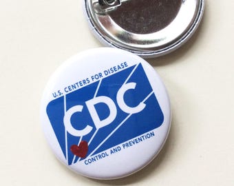 CDC Button Pin: Support Public Health (1.5 inch)