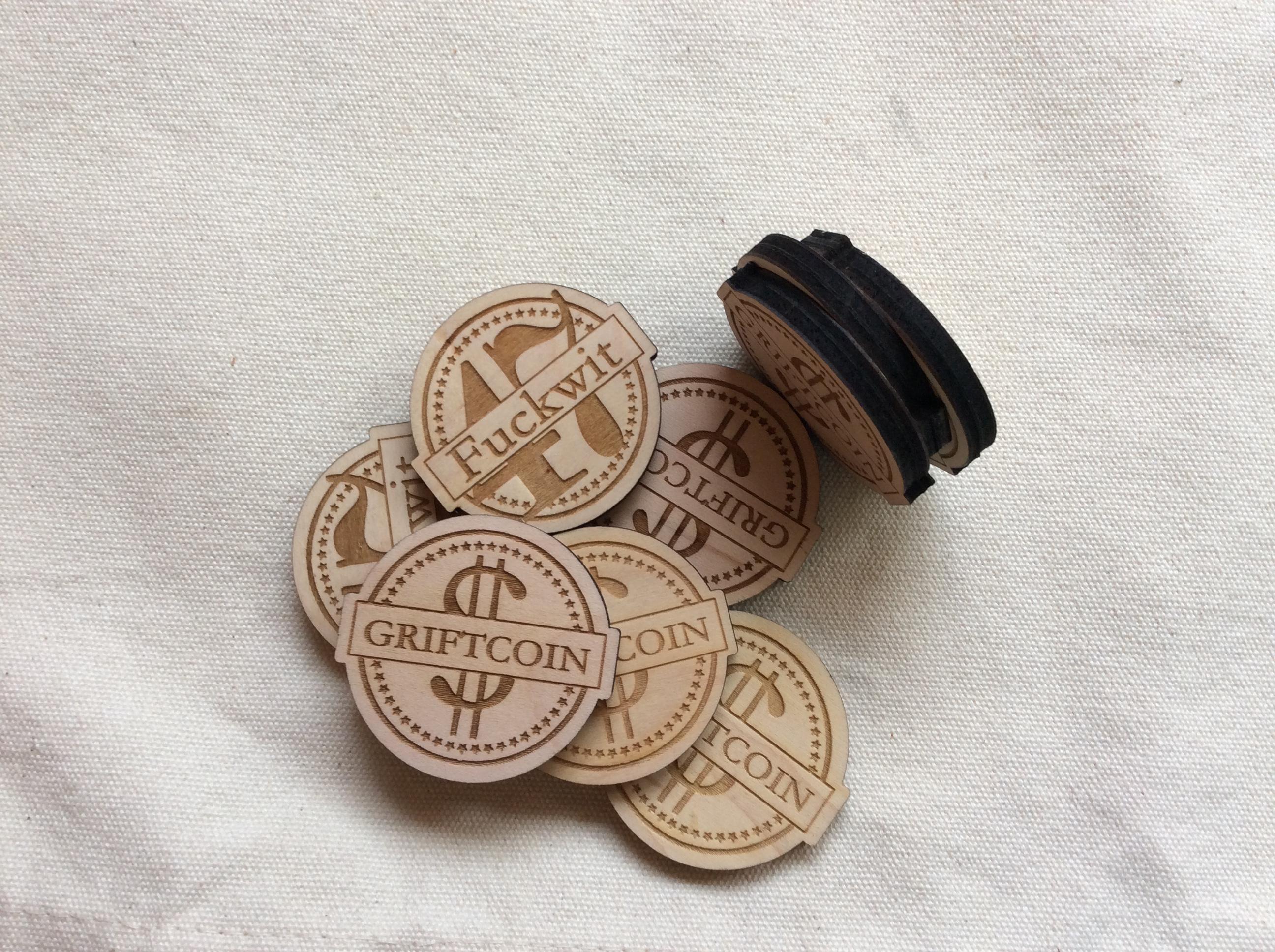 Trump Insult Coin: Double Sided Maple Wood Griftcoin Token - Etsy