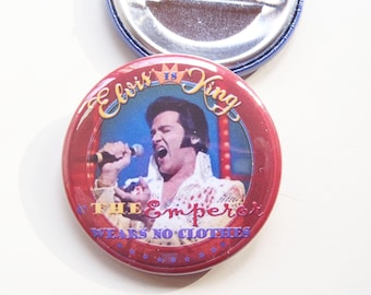 American Kings Collection: Red Elvis Lapel Pin, 1.5"