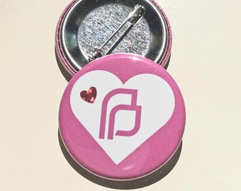 Planned Parenthood Lapel Pin: Water Resistant Glossy Pin - 1.5"
