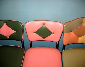 Vintage Kitchen Chairs Photo: Mid-Century Modern Diner Art Print