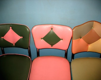 Vintage Kitchen Chairs Photo: Mid-Century Modern Diner Art Print